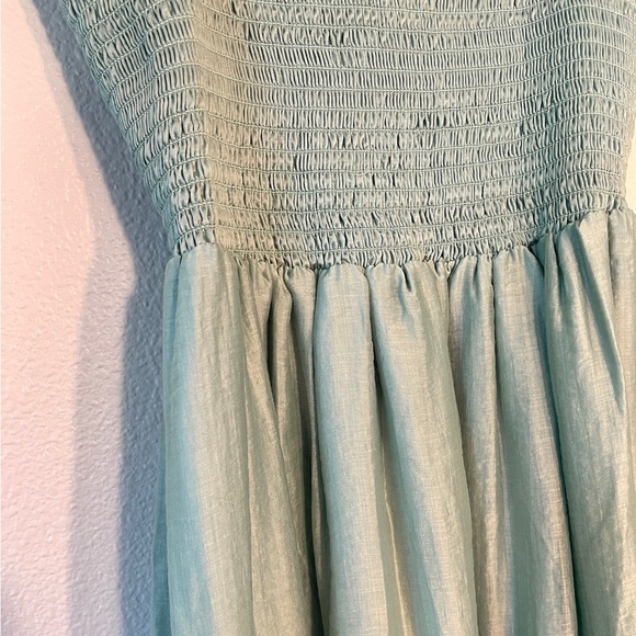 Madewell Flutter Sleeve Mint Midi Dress (Size M) - Picture 5 of 7